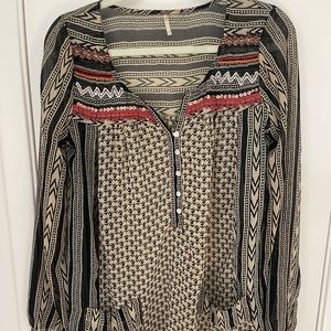 Free people beaded top. Size small
